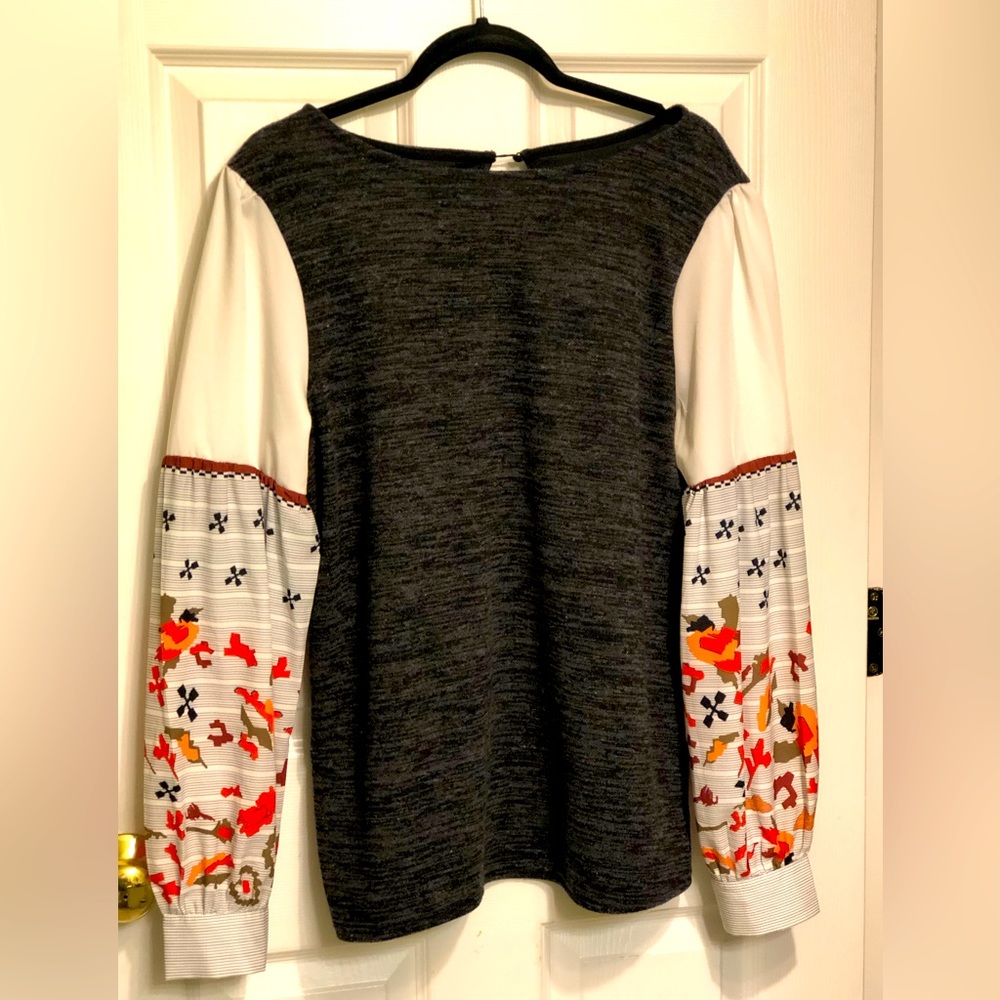 EUc Fall Mixed Media Shirt Large